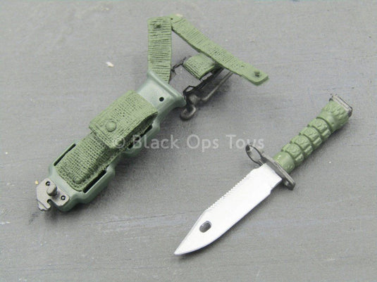 US Army Ranger - OD Green Knife & Sheath