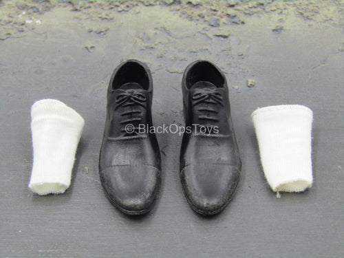 Dr. Green - Black Dress Shoes w/Socks (Peg Type)