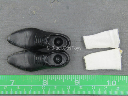 Dr. Green - Black Dress Shoes w/Socks (Peg Type)