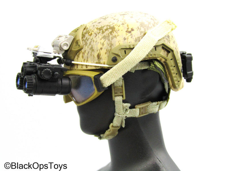 Load image into Gallery viewer, SMU Tier 1 Op. RECCE Element - AOR1 Camo Helmet w/NVG Set
