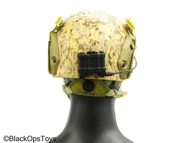 Load image into Gallery viewer, SMU Tier 1 Op. RECCE Element - AOR1 Camo Helmet w/NVG Set
