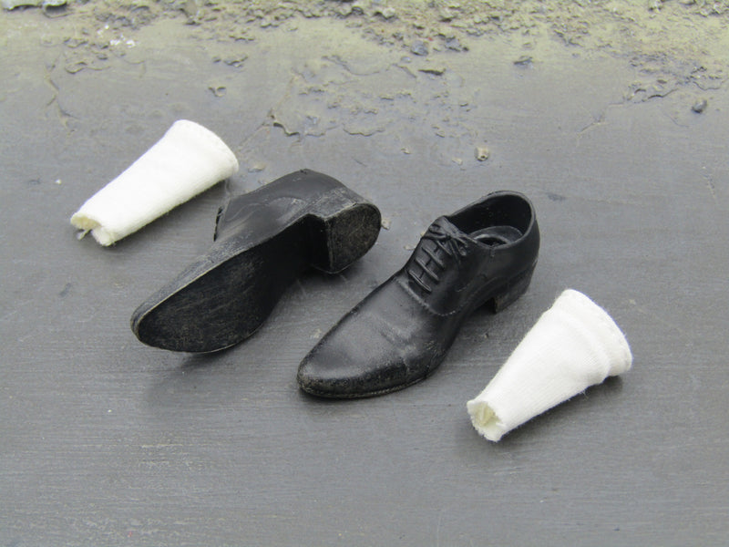 Load image into Gallery viewer, Dr. Green - Black Dress Shoes w/Socks (Peg Type)
