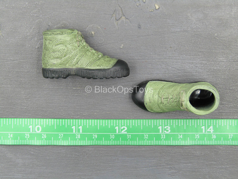 Load image into Gallery viewer, Vietnam - Viet Cong Green Boots (Foot Type)
