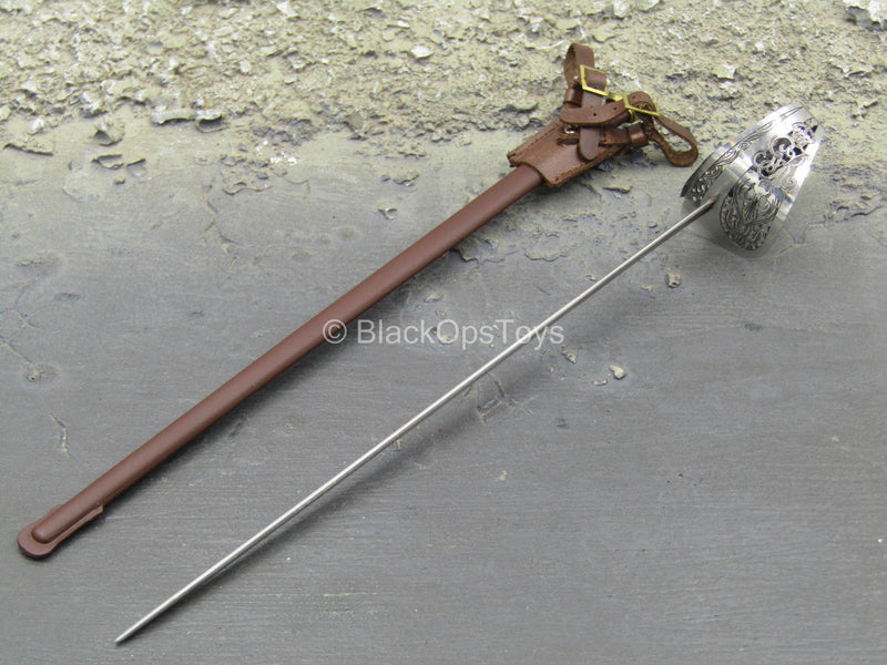 Load image into Gallery viewer, WWI - British Colonel Mackenzie - Metal Officer Sword w/Sheath
