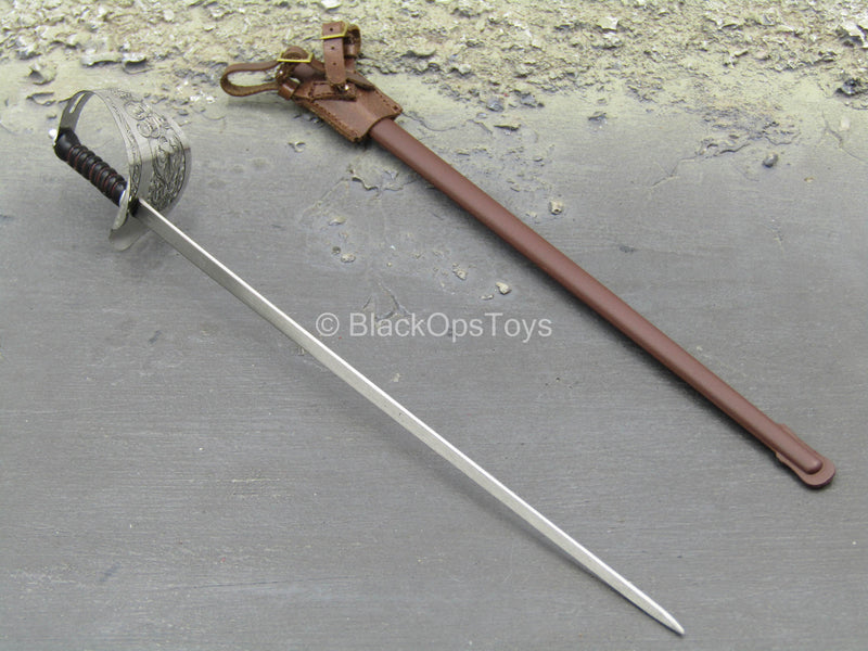 Load image into Gallery viewer, WWI - British Colonel Mackenzie - Metal Officer Sword w/Sheath
