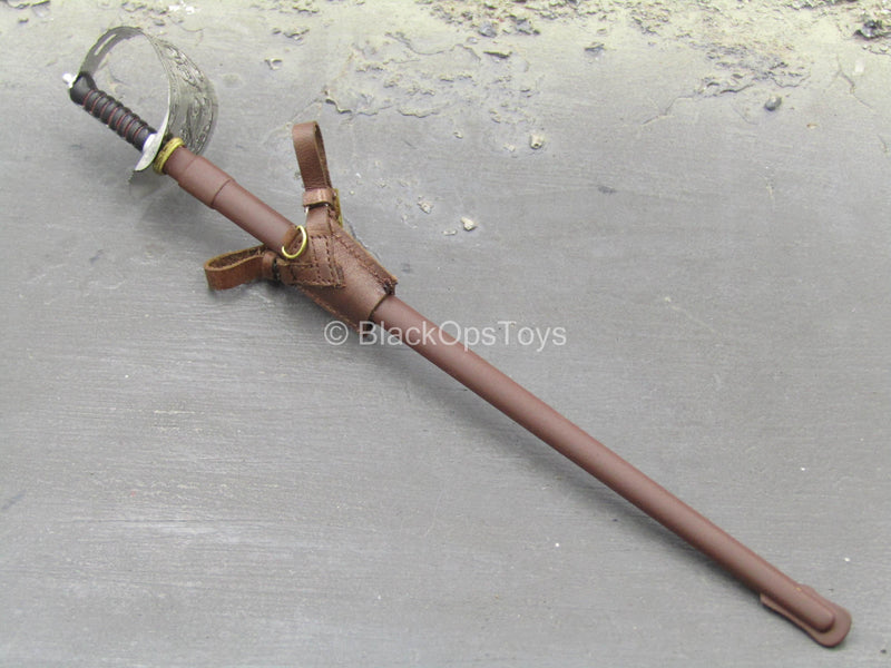 Load image into Gallery viewer, WWI - British Colonel Mackenzie - Metal Officer Sword w/Sheath
