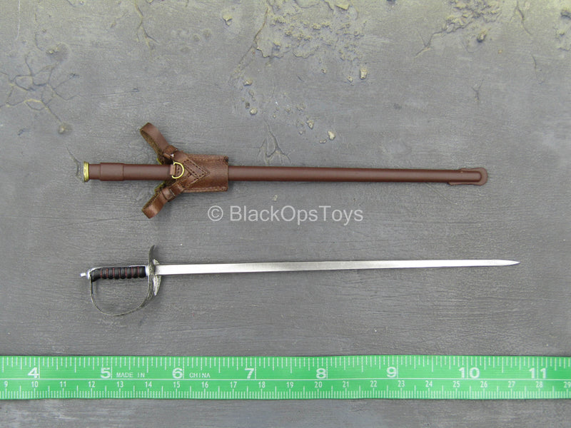 Load image into Gallery viewer, WWI - British Colonel Mackenzie - Metal Officer Sword w/Sheath
