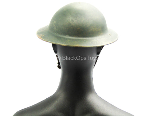 WWI - British Colonel Mackenzie - Metal Brodie Helmet