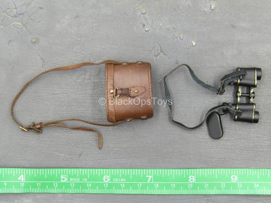 WWI - British Colonel Mackenzie - Binoculars w/Leather Case