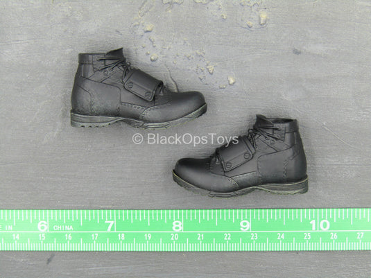 Infinity War - Winter Soldier - Black Combat Boots (Peg Type)