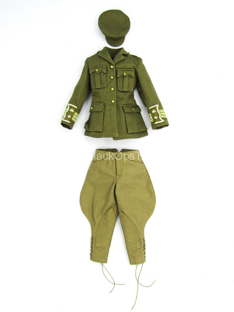 Load image into Gallery viewer, WWI - British Colonel Mackenzie - Green Military Combat Uniform Set
