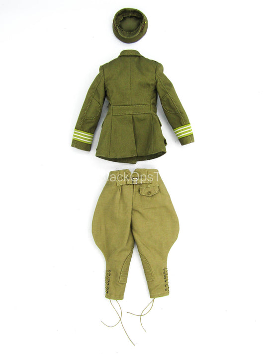 WWI - British Colonel Mackenzie - Green Military Officer Uniform Set