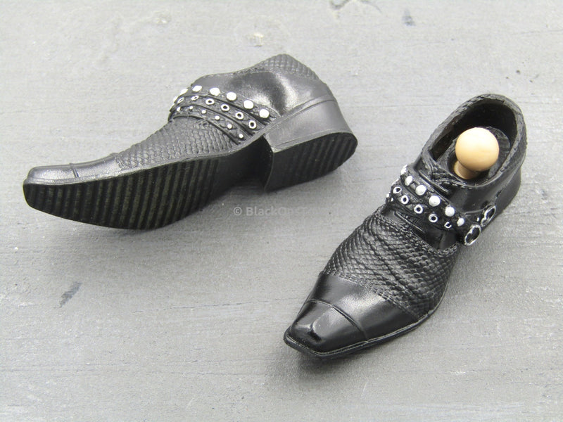 The Fat Man Black Dress Shoes Peg Type