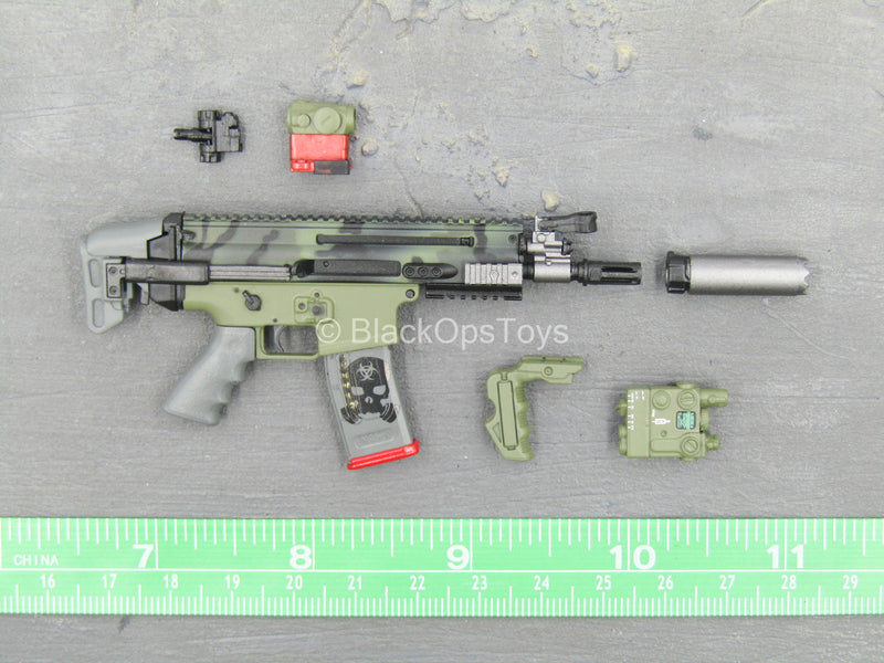 Load image into Gallery viewer, ZERT - Sniper Team - Black Multicam &amp; Green FN Scar PDW Set
