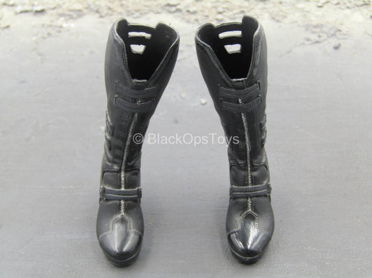 The Avengers - Black Widow - Black Knee-High Boots (Peg Type)