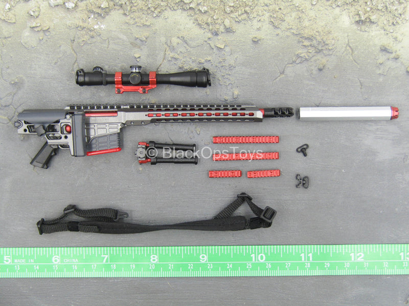 Load image into Gallery viewer, ZERT - Sniper Team - Wolf Grey MRAD Sniper Rifle &amp; Accessory Set
