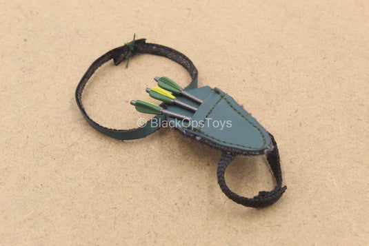 1/12 - Arrow - Green Drop Leg Arrow Holster w/Arrow (x3)