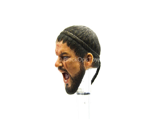 1/12 - King Of Sparta - Male Yelling Head Sculpt
