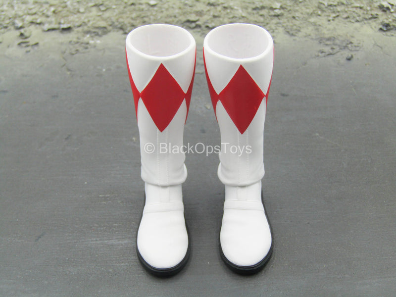 Load image into Gallery viewer, Power Rangers - Red Ranger - White &amp; Red Boots (Peg Type)

