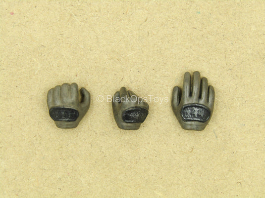 1/12 - League Of Shadows - Brown Armored Gloved Hands (Type 1)
