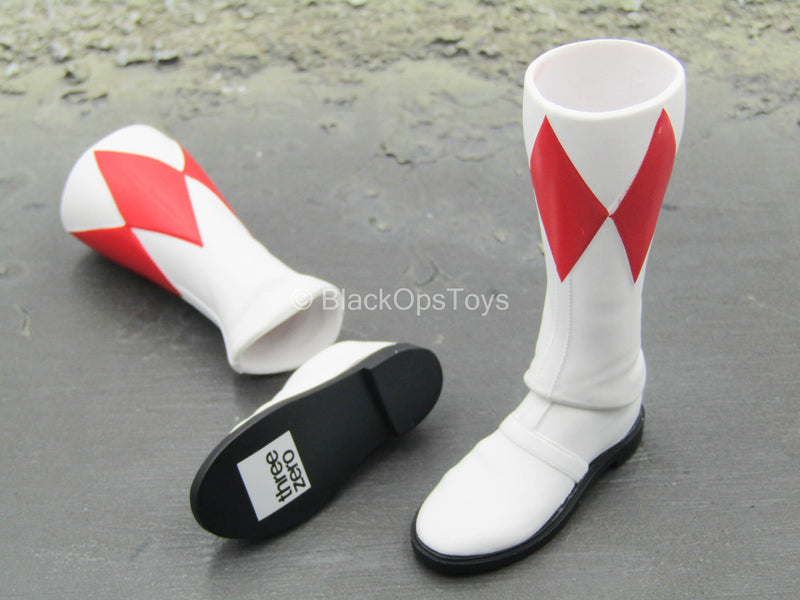 Load image into Gallery viewer, Power Rangers - Red Ranger - White &amp; Red Boots (Peg Type)
