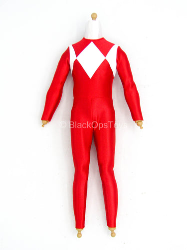 Power Rangers - Red Ranger - Male Body In Red Suit