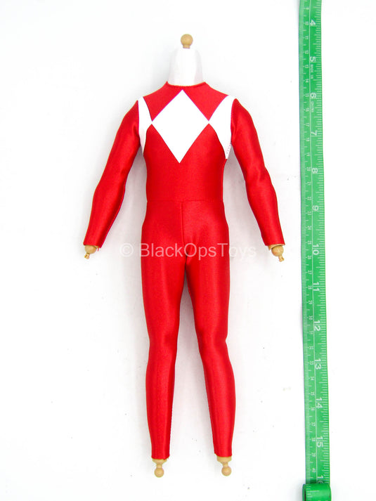 Power Rangers - Red Ranger - Male Body In Red Suit