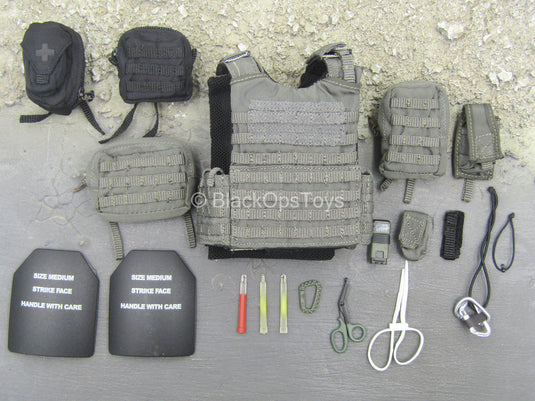 HKP CTRU - Grey MOLLE Vest w/Pouch Set