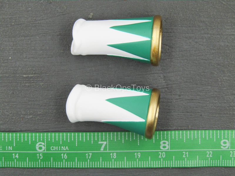 Load image into Gallery viewer, Power Rangers - Green Ranger - White &amp; Green Wrist Gauntlets
