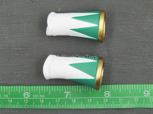 Power Rangers - Green Ranger - White & Green Wrist Gauntlets