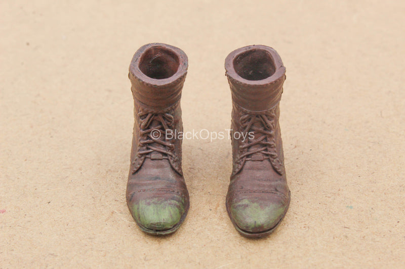 1/12 Newt Scamander Weathered Brown Boots (Peg Type) BlackOpsToys