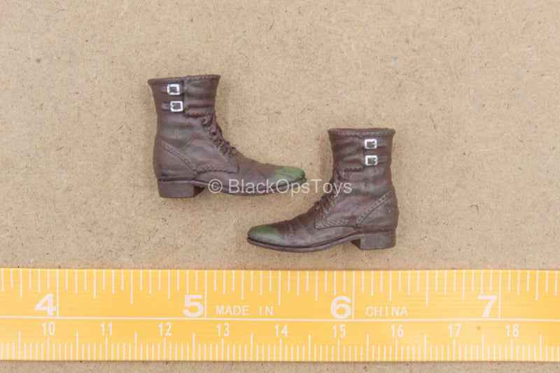 1/12 Newt Scamander Weathered Brown Boots (Peg Type) BlackOpsToys