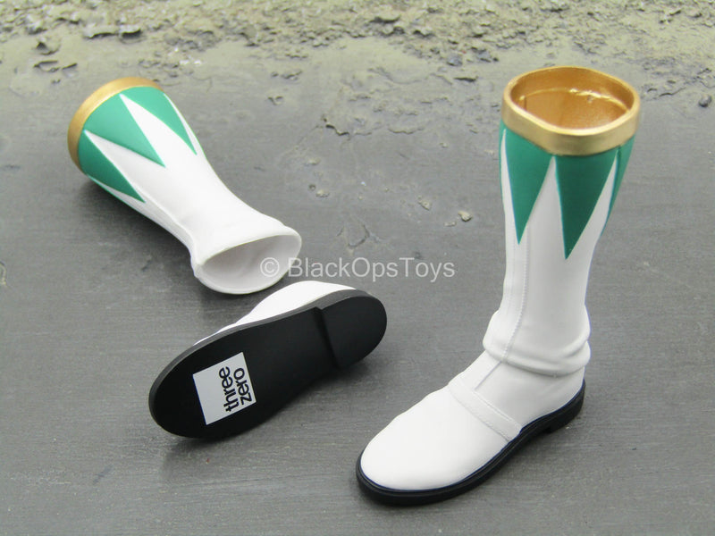 Load image into Gallery viewer, Power Rangers - Green Ranger - White &amp; Green Boots (Peg Type)
