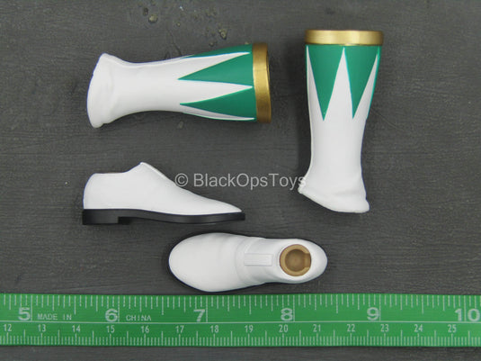 Power Rangers - Green Ranger - White & Green Boots (Peg Type)