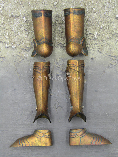 Saintless Knight Gold Ver - Gold Like Female Boots & Greaves (Peg Type)