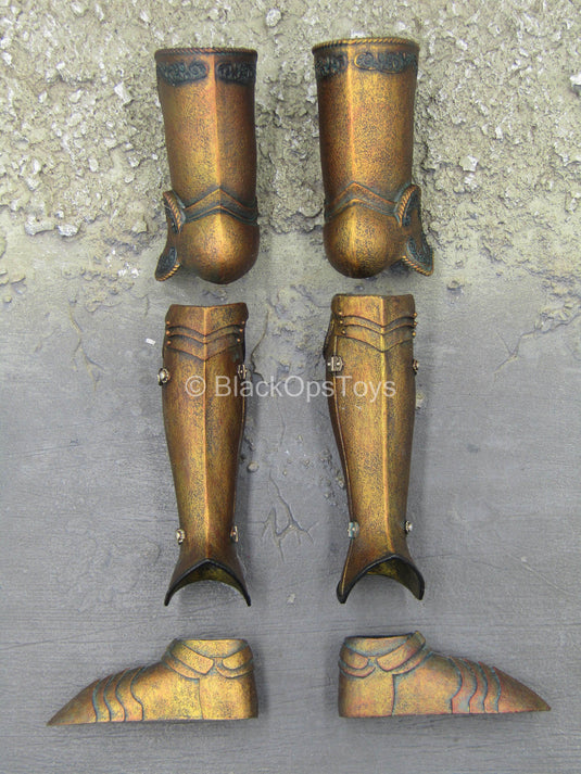 Saintless Knight Gold Ver - Gold Like Female Boots & Greaves (Peg Type)