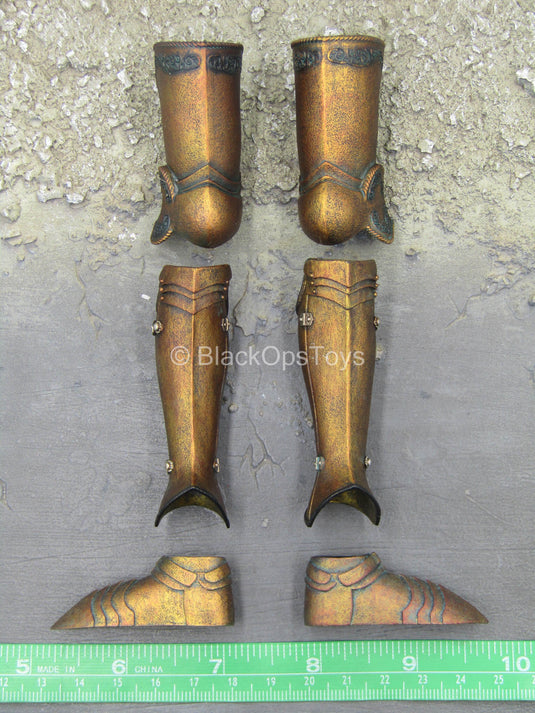 Saintless Knight Gold Ver - Gold Like Female Boots & Greaves (Peg Type)
