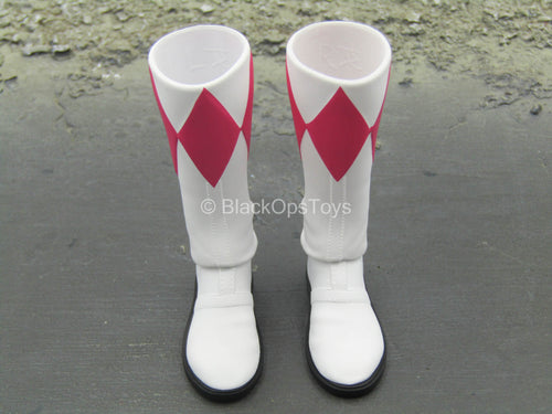 Power Rangers - Pink Ranger - White & Pink Boots (Peg Type)