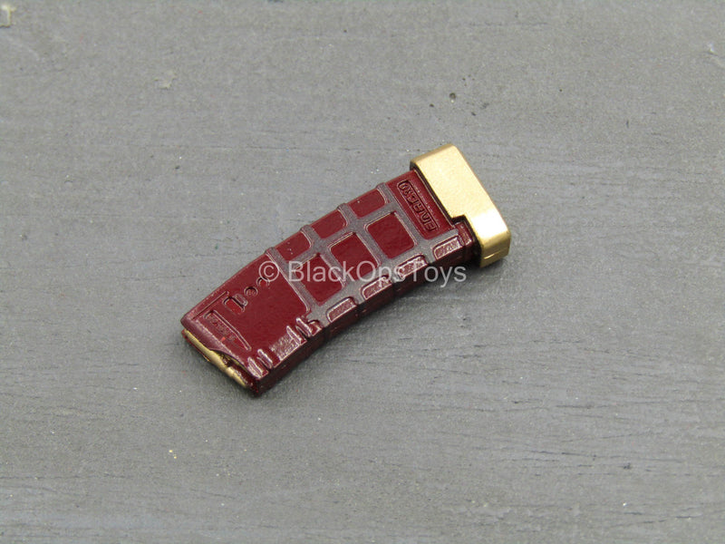 Load image into Gallery viewer, Dead Soldier - Gold &amp; Red 5.56MM Magazine
