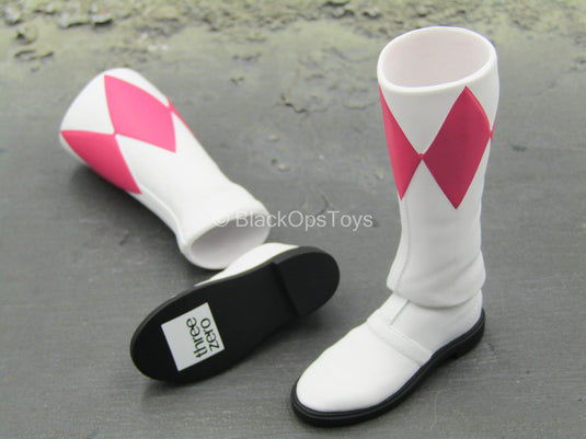 Power Rangers - Pink Ranger - White & Pink Boots (Peg Type)