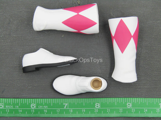 Power Rangers - Pink Ranger - White & Pink Boots (Peg Type)