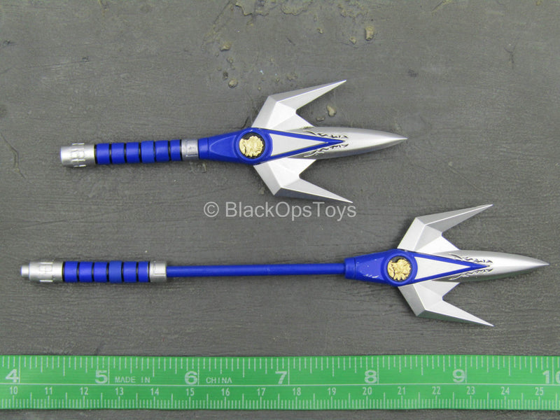 Load image into Gallery viewer, Power Rangers - Blue Ranger - Blue Extendable Sai
