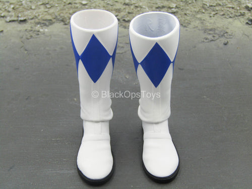 Power Rangers - Blue Ranger - White & Blue Boots (Peg Type)