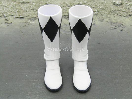 Power Rangers - Black Ranger - White & Black Boots (Peg Type)