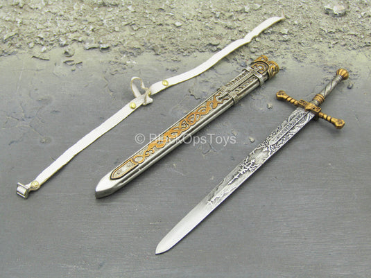 Saintless Knight White Ver - Sword w/Sheath & White Belt
