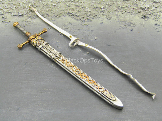 Saintless Knight White Ver - Sword w/Sheath & White Belt
