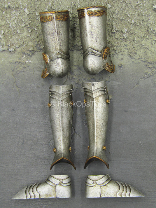 Saintless Knight White Ver - Female Silver Like Boots w/Greaves (Peg Type)