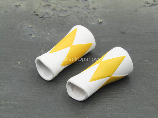 Power Rangers - Yellow Ranger - White & Yellow Wrist Gauntlets