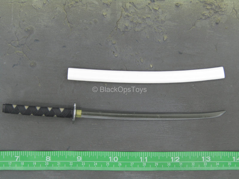 Load image into Gallery viewer, White Ninja - Metal Katana Sword w/White Sheath
