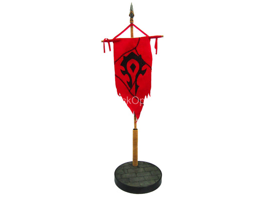 WoW - Orc Female Assassin - Base Figure Stand w/Battle Flag